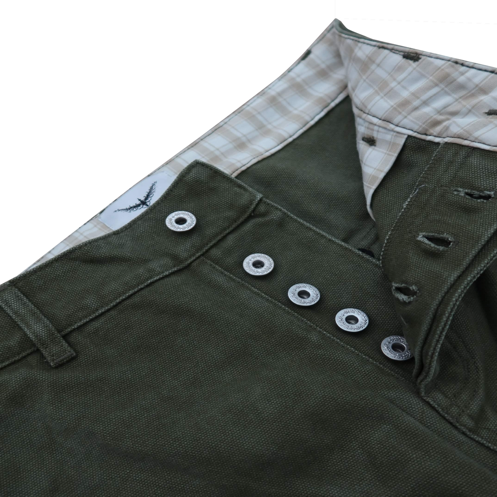 Green Canvas Pants